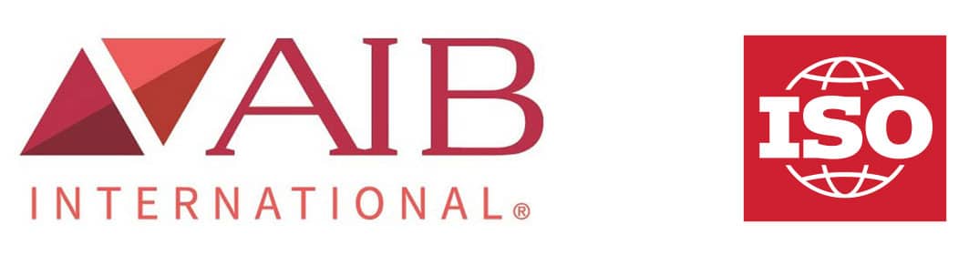 AIB International and ISO Certified