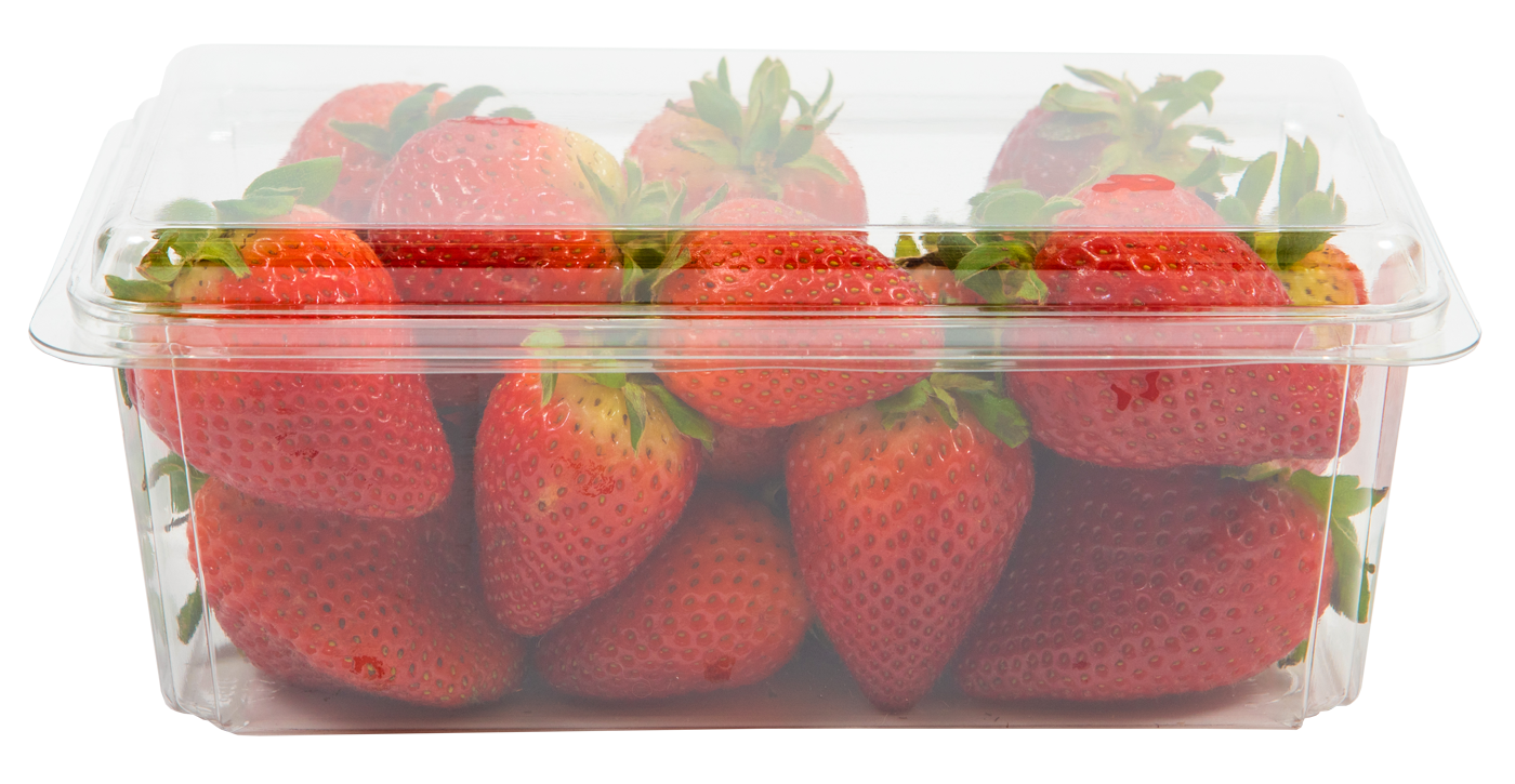 Red strawberries in Lindar food packaging